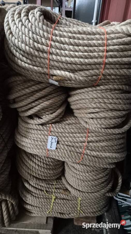 Lina jutowa 3 30mm Gruba naturalna jutowa 50m mazowieckie Warszawa