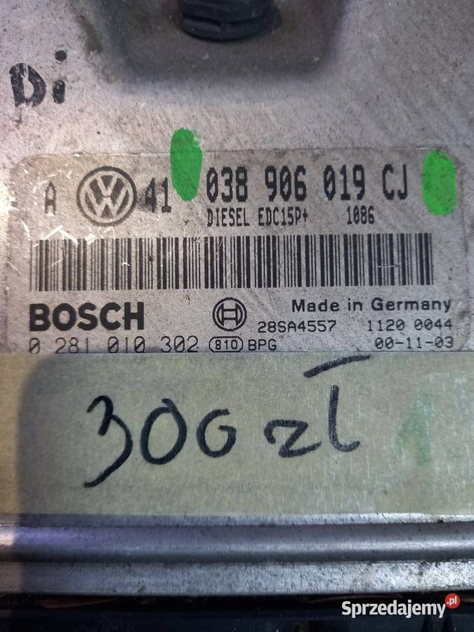Sprawny orginalny komputer VW 038906019CJ Margonin sprzedam