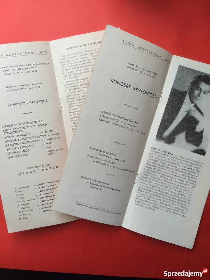 312 Programy Filharmonii Antykwariat