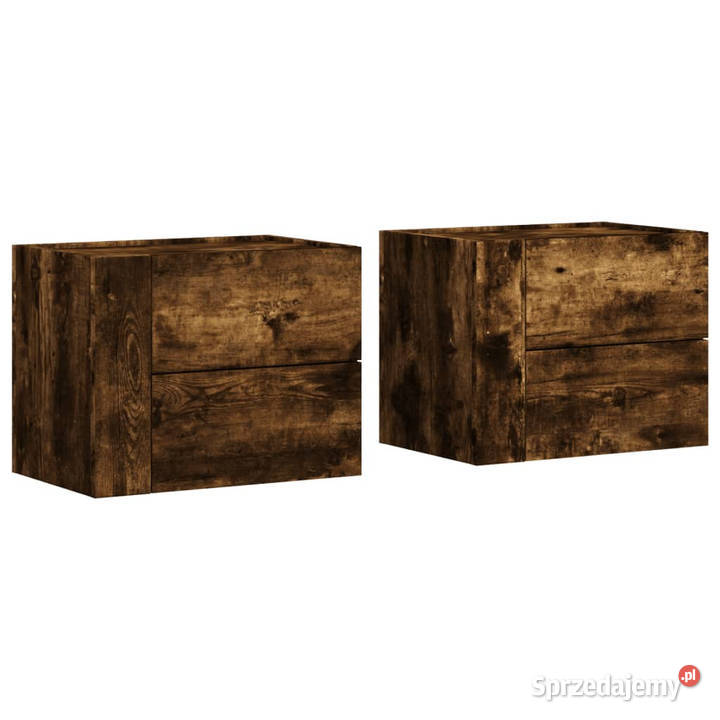 Wiszące szafki nocne 2 przydymiony dąb 45x30x35 Nocne mazowieckie Warszawa sprzedam