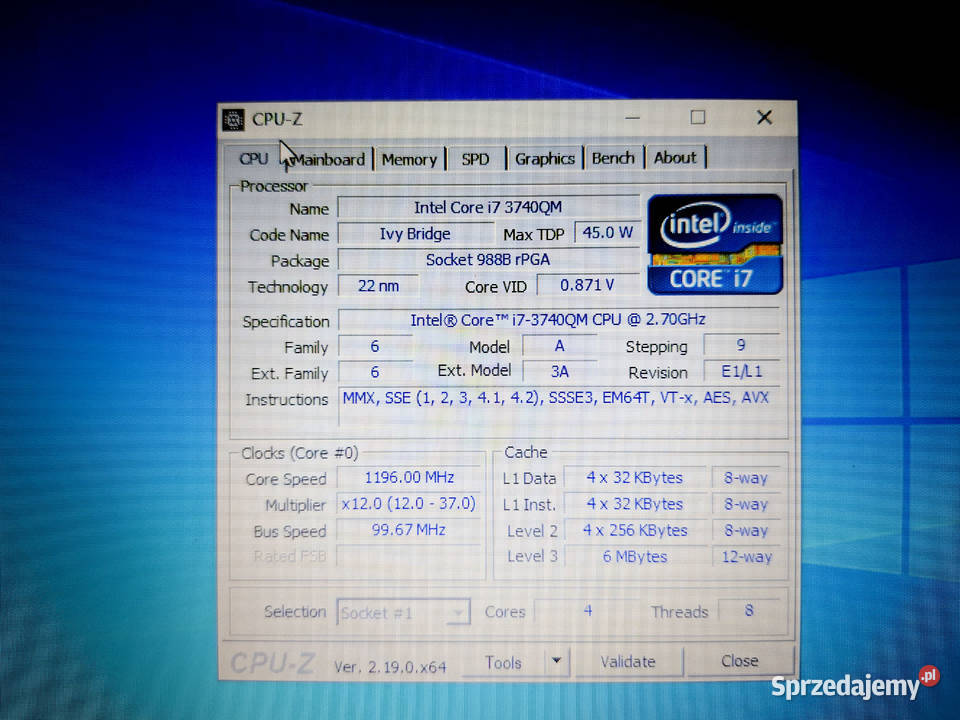Dell Latitude E6530 i7 3740qm 48 rdzeni 16GB RAM mazowieckie Iłża