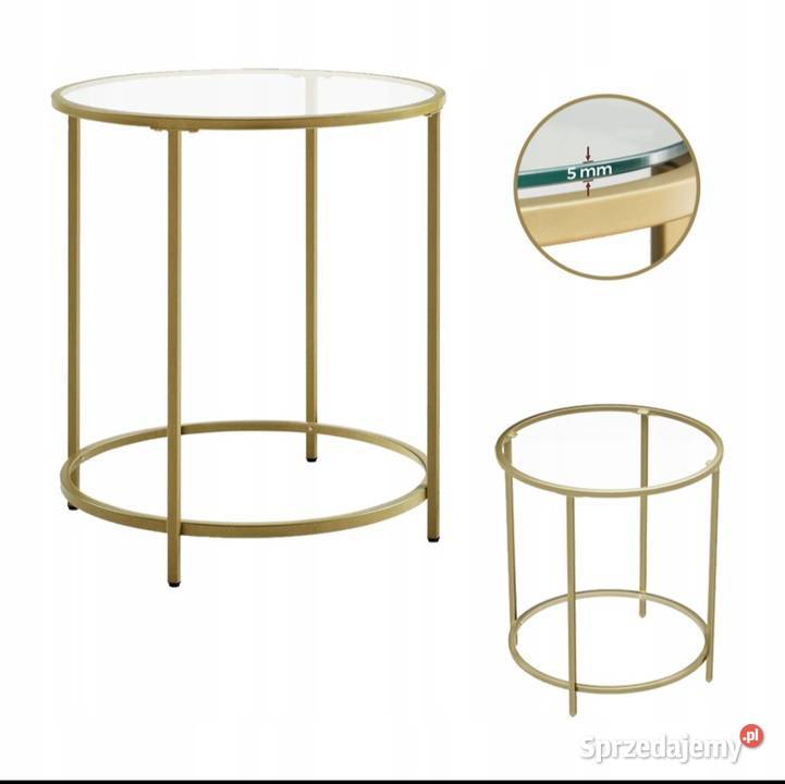 Stolik Songmics LGT20G okrągły 50 x 50 x 55 55cm Stoliki kawowe i ławy Ryki