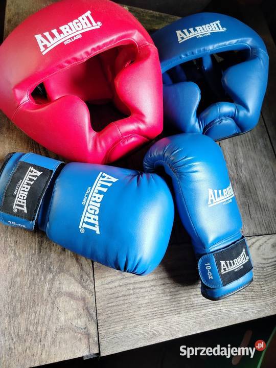 Rękawice bokserskie dwa kaski Rzeszów
