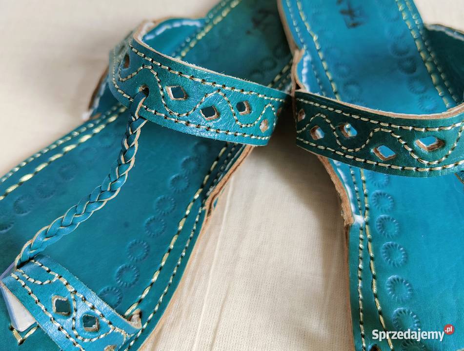 KOHTL Skórzane japonki kohalpuri 38 orientalne