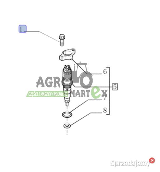 4895483 ŚRUBA WTRYSKIWACZA M6x35 mm CNH Wichrów sprzedam