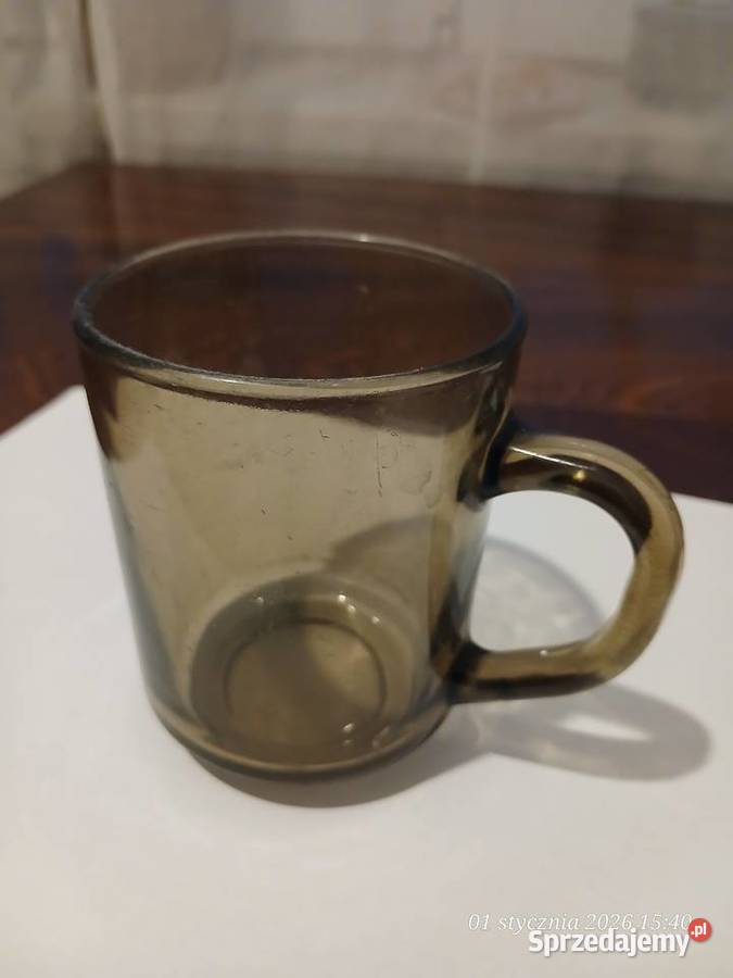 Kubekszklanka z uchem Arcorokc France kpl 6 brązowy Ostrołęka