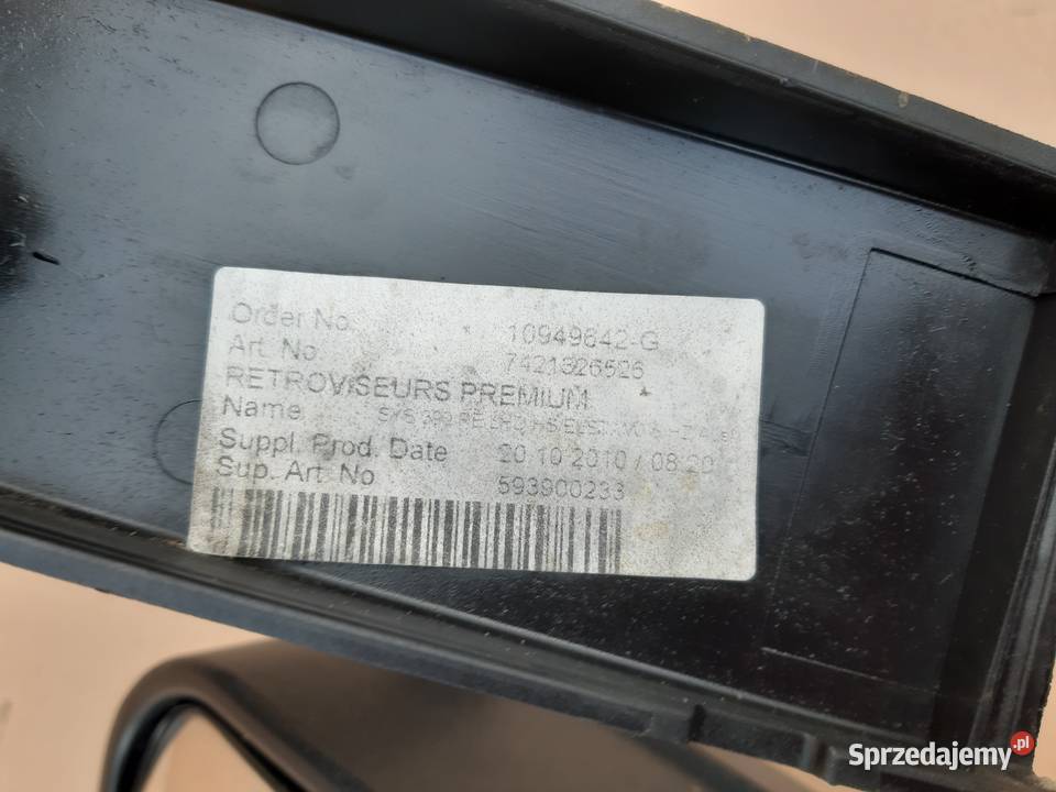 RENAULT MIDLIM LUSTERKO LUSTRO PRAWE ZEWNĘTRZNE Lusterka zewnętrzne Trzciel