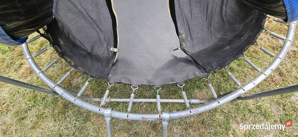 Trampolina ogrodowa z siatką i drabinką Nowy Folwark