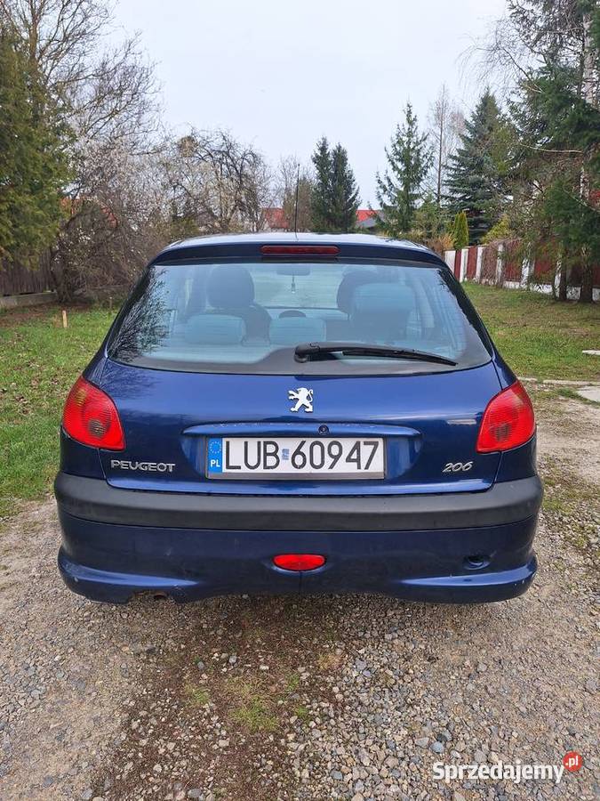 Peugeot 206 14 Benzyna 75 nieuszkodzony lubelskie Chełm sprzedam