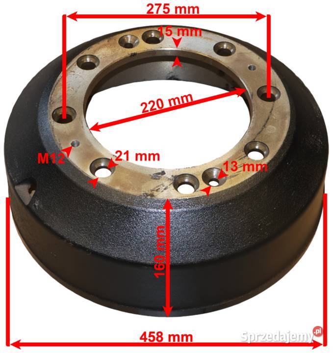 BĘBEN HAMULCOWY Przyczepy D47 D50 STAR28 0993 Solec Kujawski