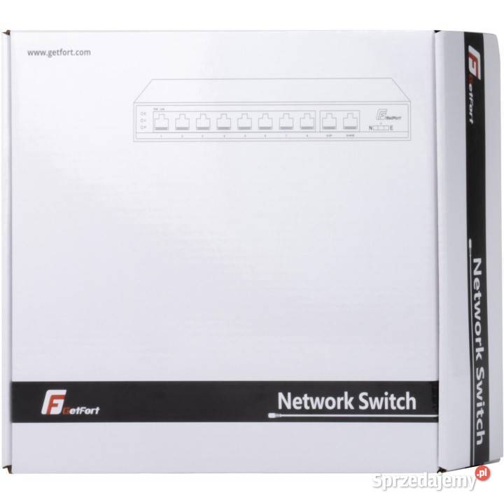 Switch POE GetFort 8FE x POE 2FE UPLINK 120W POE switch Knurów
