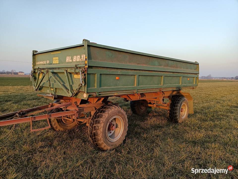 Przyczepa rolnicza hl hw 8011 nieuszkodzony Domaniewice