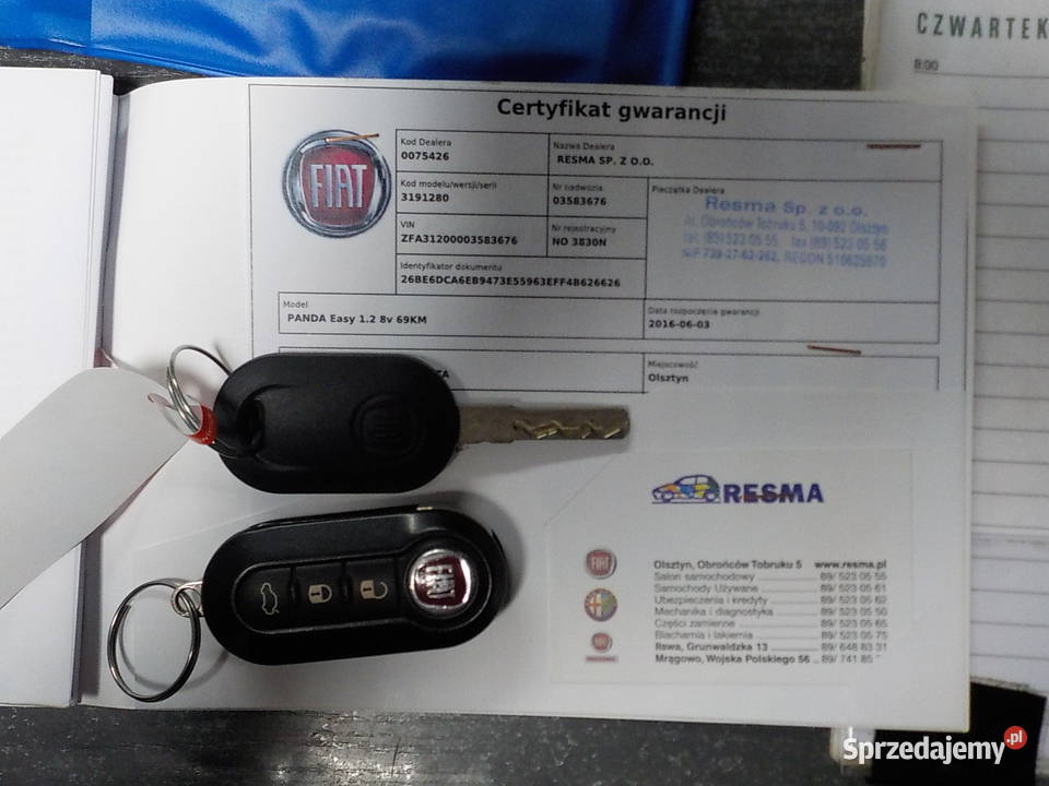Fiat Panda 12 Easy 69KM sprzedam