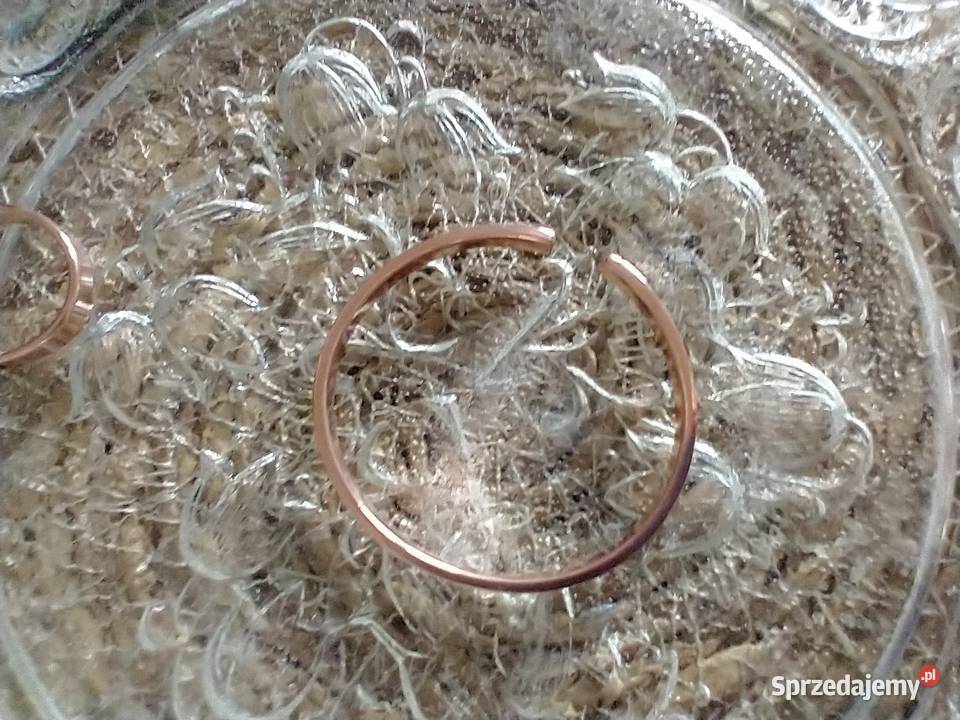 Bransoletka czysta miedź rękodzieło