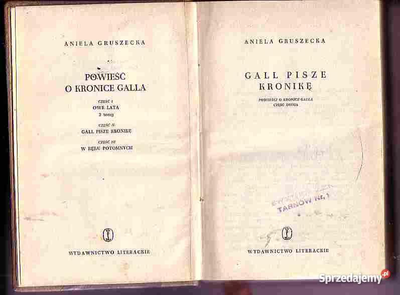 3408 GALL PISZE KRONIKĘ ANIELA GRUSZECKA Czyrna