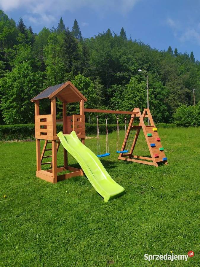 Plac Zabaw Dzieci Zjeżdżalnia Piaskownica Trzebunia