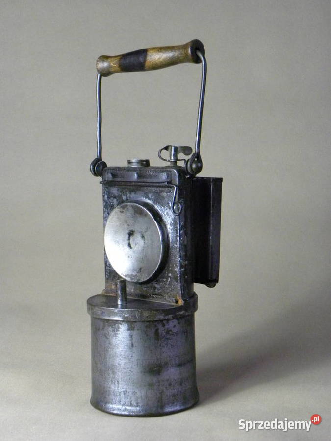 Stara niemiecka lampa karbidowa Friemann Wolf dolnośląskie Legnica