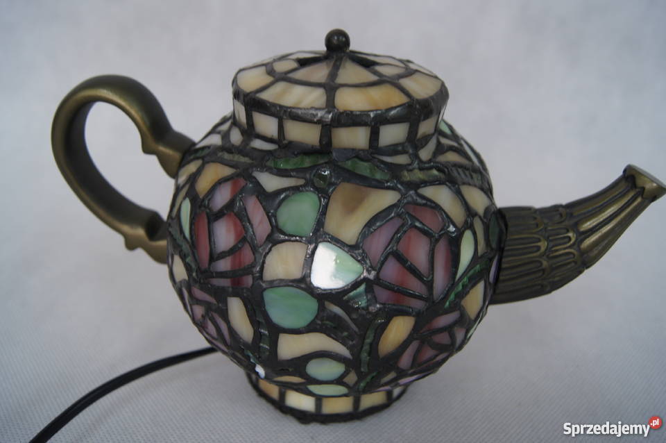 Lampka witrażowa w stylu Tiffany wielokolorowy