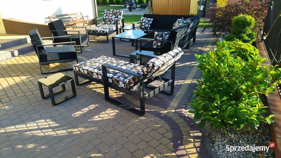 Nowoczesne meble tarasowe ogrodowe metalowe Dom i Ogród Płock sprzedam
