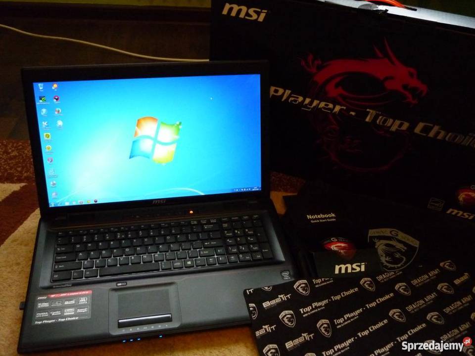 Msi gp70 2pf leopard pro Intel i5 8gb Ram GTX850 Dodatkowe wyjście VGA Opoczno