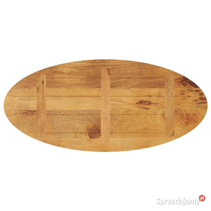 Blat stołu 140x50x25 owalny lite drewno mango mazowieckie Warszawa