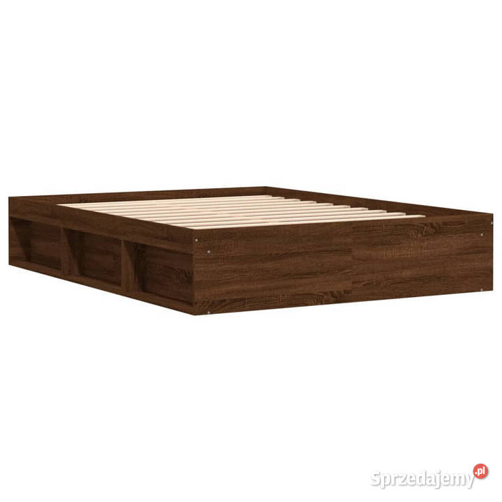 Rama łóżka brązowy dąb 140x190 WM3203907 Łóżka Warszawa