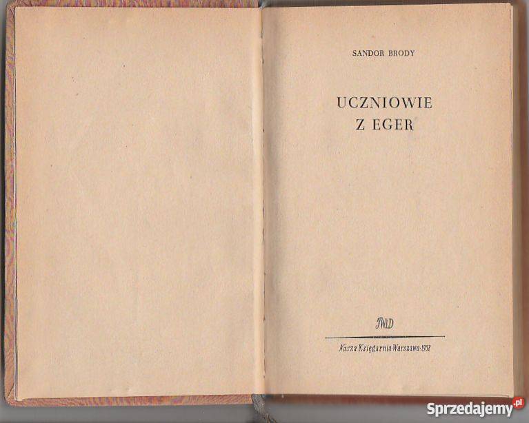 7594 UCZNIOWIE Z EGER SANDOR BRODY Czyrna