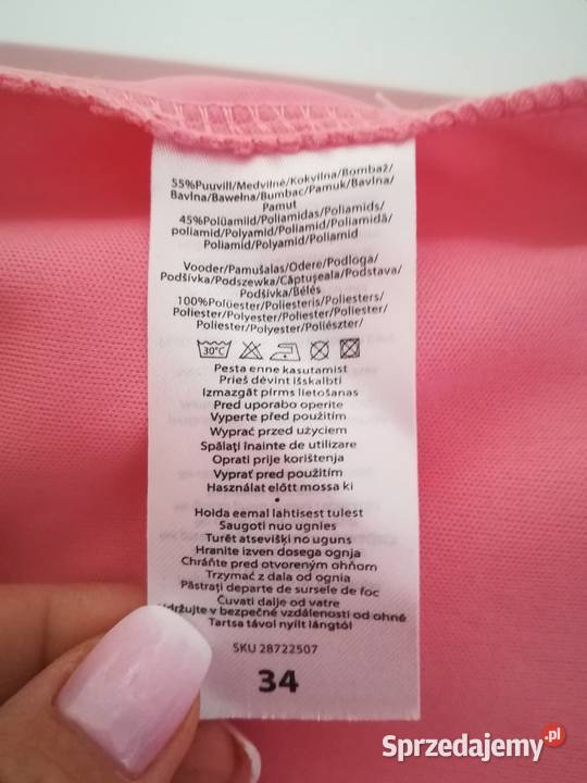Różowa koronkowa sukienka Pepco 34 z falbaną Rozmiar 34(XS) Olsztyn