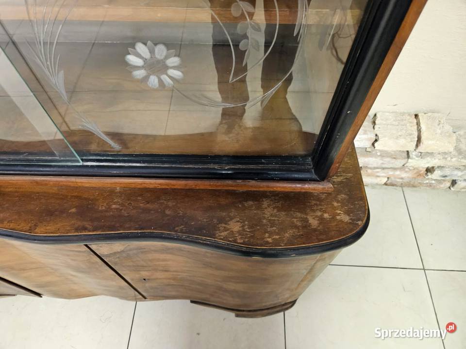 Piękny kredens stara komoda witryna z nadstawką sprzedam