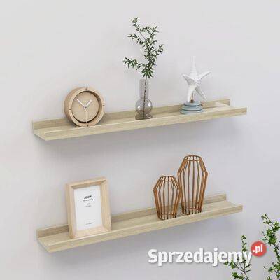 vidaXL Półki ścienne 2 dąb sonoma 60x9x3 mazowieckie Warszawa
