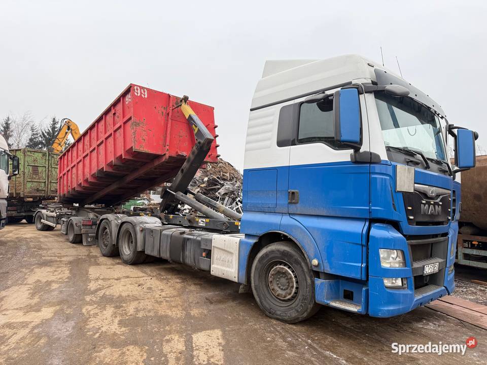 MAN TGX 480 Hakowiec Ciężarówka Kontener do