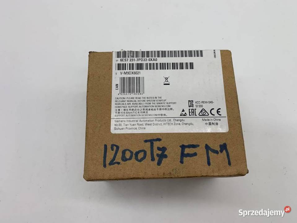 Siemens 6ES72317PD220XA0 S7200 6ES7 2317PD220XA0 Warszawa