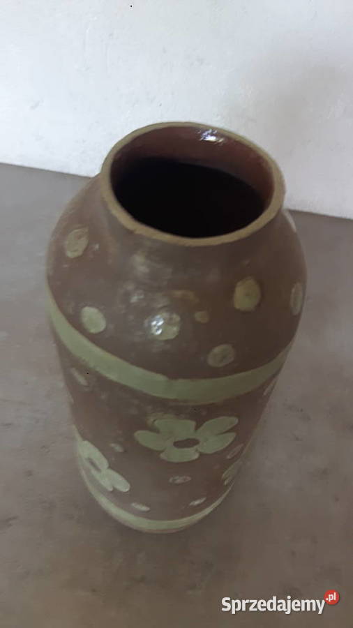 Butelka ceramiczna ręcznie wykonana Antyki, Sztuka, Kolekcje mazowieckie Otwock