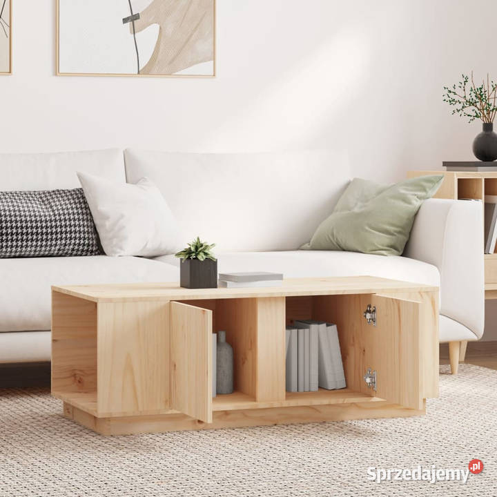 Stolik kawowy 110x50x40 lite drewno sosnowe mazowieckie Warszawa