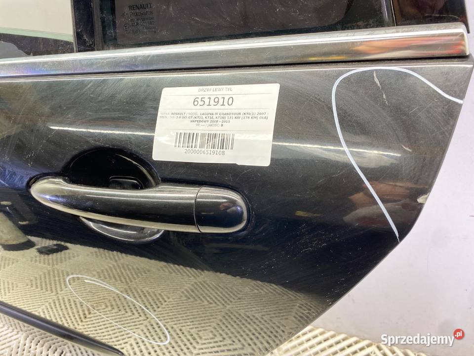 DRZWI LEWY TYŁ RENAULT LAGUNA III Kombi 0715 podkarpackie