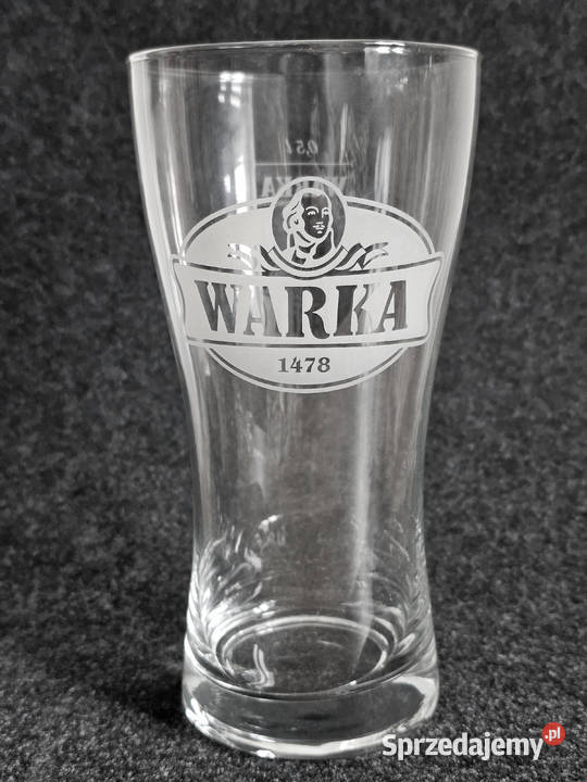 szklanka na piwo Warka jasne pełne 05 l pokal Krosno