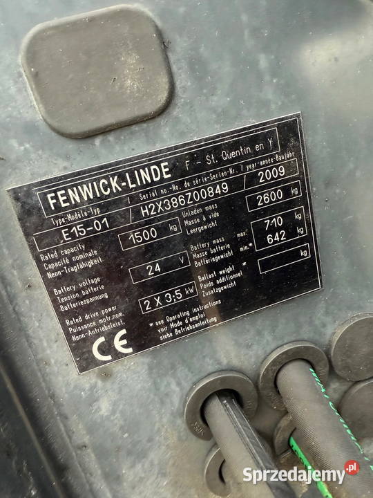 wózek widłowy elektryczny LINDE E15 Triplex 550m elektryczny Działoszyn