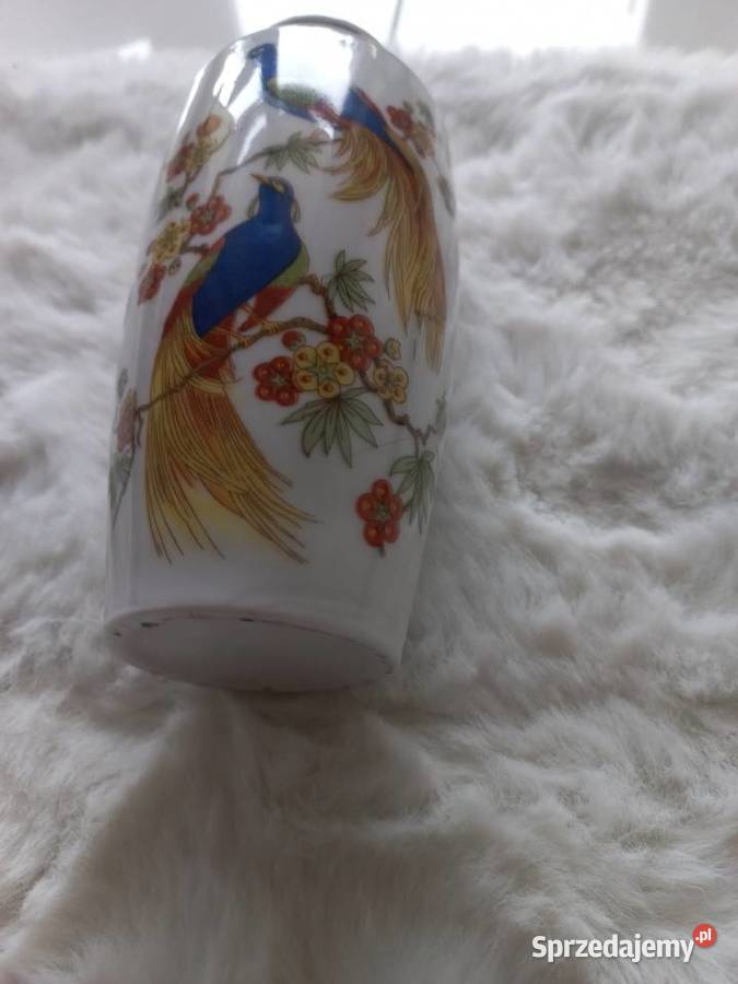 Wazon porcelanowy Pawie