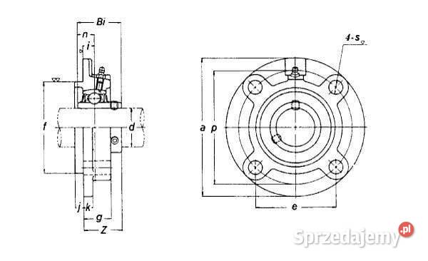 Zespół obudowy YUCFC204HSKF Kamionna