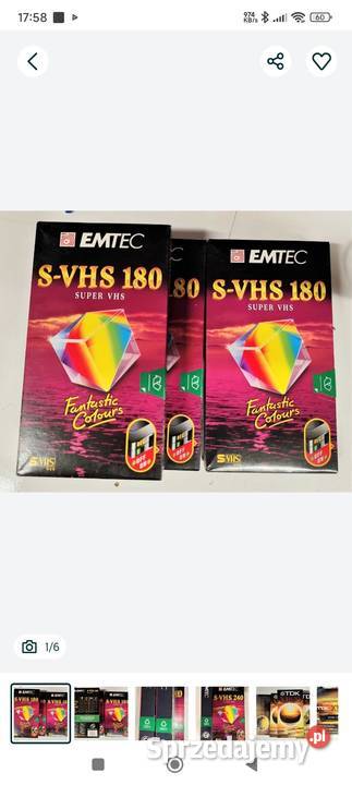 Kaseta SVHS EMTEC 180240 TDK 120 Łańcut