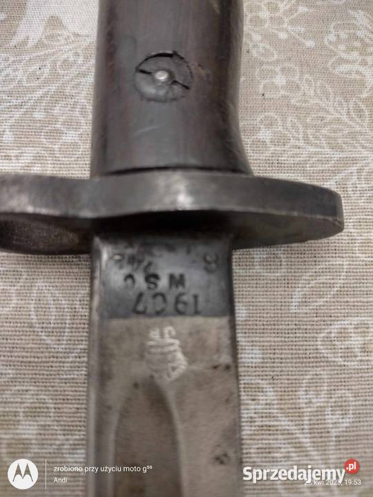 bagnet angielski 1907 Militaria podkarpackie Stalowa Wola