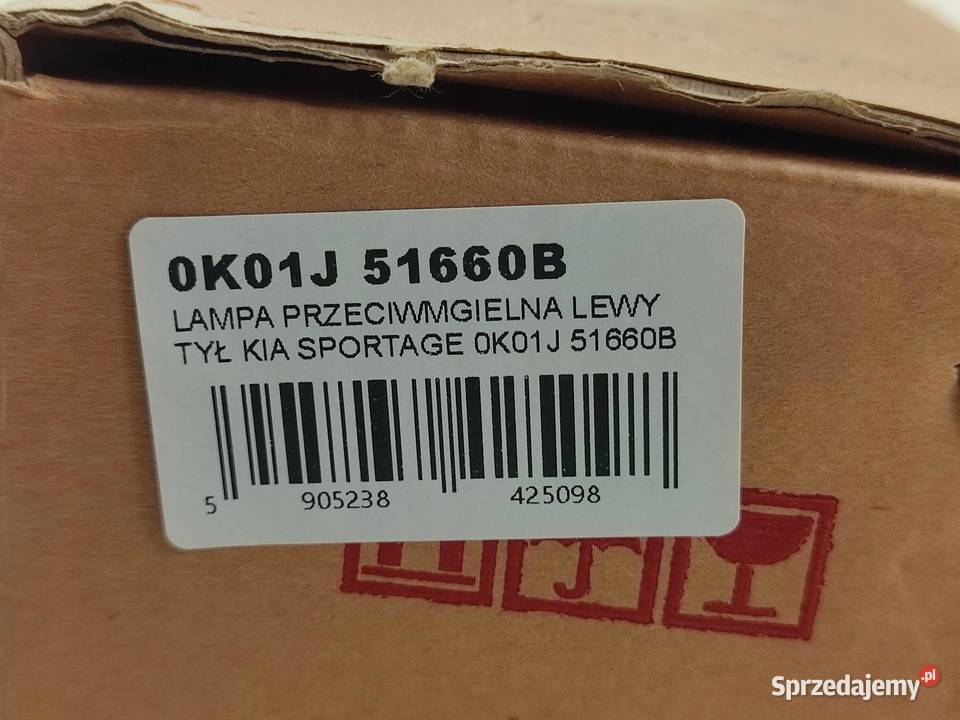LAMPA PMGIELNA TYŁ KIA SPORTAGE SUV K00 4WD 9703 Części samochodowe