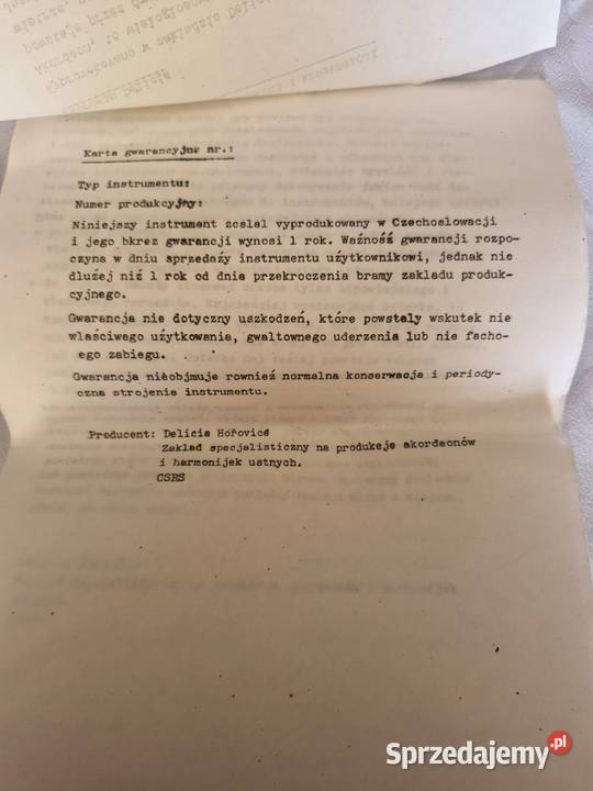 DELICIA CARMEN XII akordeon śląskie