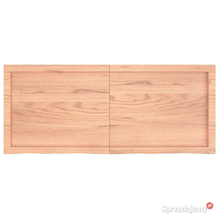 Półka brązowa 120x50x24 lakierowane lite drewno
