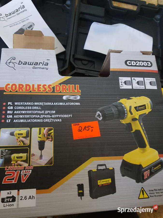 WKRĘTARKA BAWARIA GERMANY CD2003 2x21V 50NM wielkopolskie Głogowa