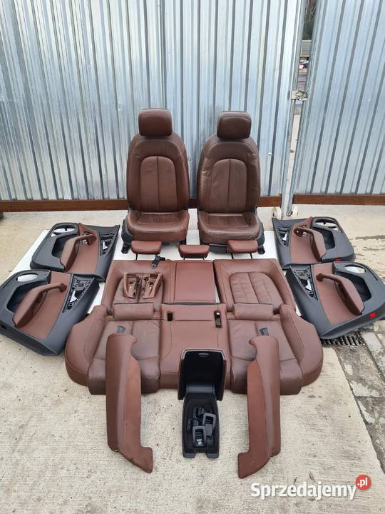 FOTEL FOTELE SKÓRA AUDI A6 C7 SEDAN KOMBI BRĄZ