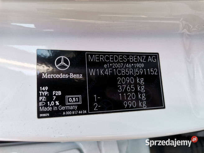 MERCEDESBENZ B 200 D 2023 195000 ccm 150 Samochody osobowe Warszawa sprzedam