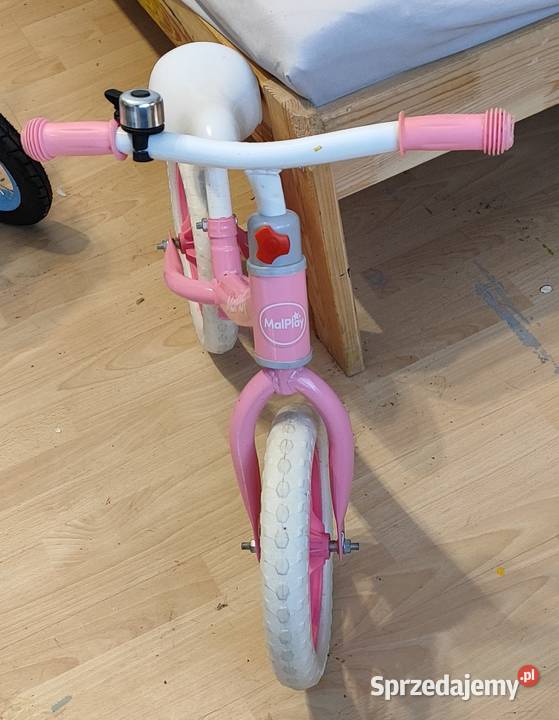 Rowerek biegowy Malplay różowobiały stalowa Olsztyn