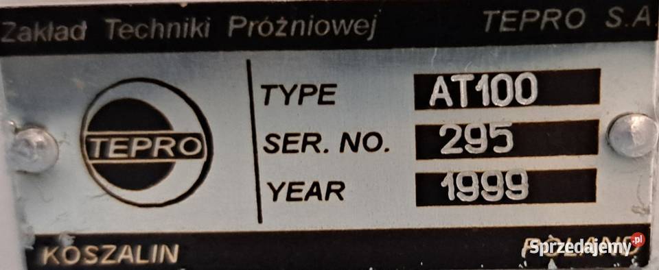 Pompa Próżniowa TEPRO AT100 Gwarancja Pleszew