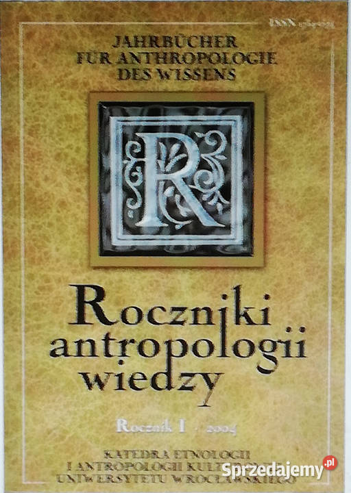 Roczniki Antropologii Wiedzy Tom I Łódź sprzedam